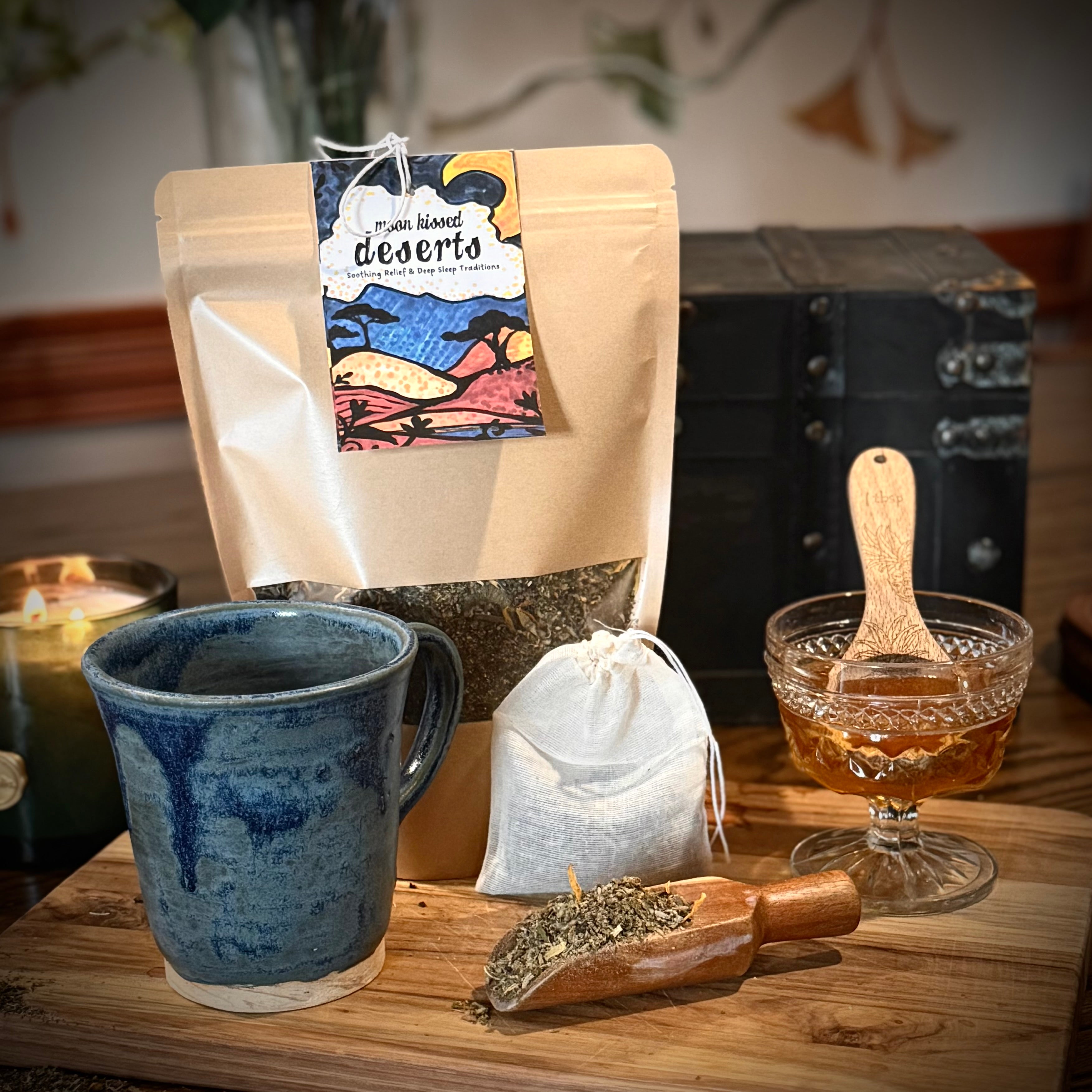 Moon Kissed Deserts - 14 Nights - Quiet Rest for Dry Throats, Scratchy Airways & Restless Sleep