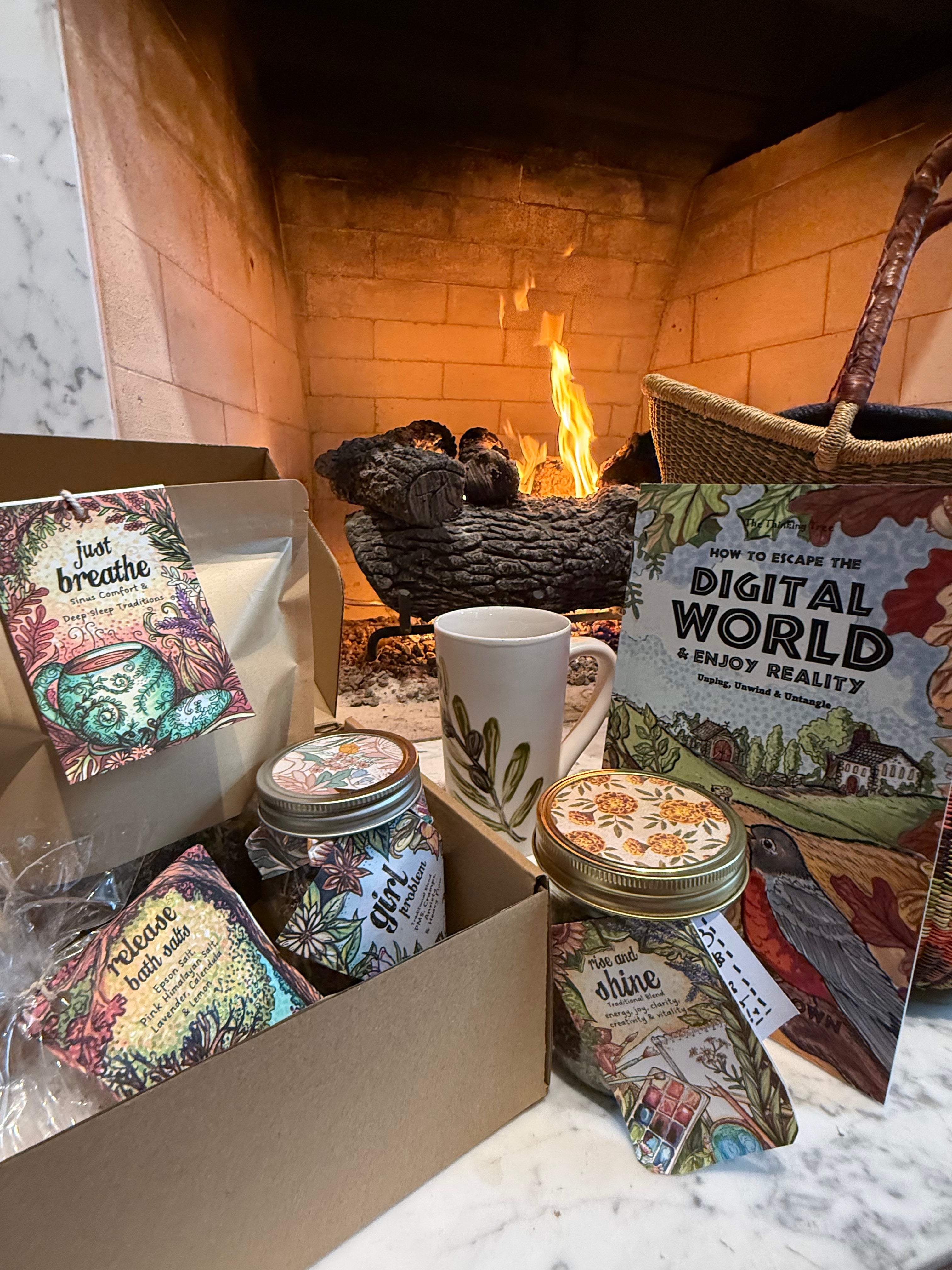 Four Seasonal Surprise Boxes - Botanical Wisdom Collection from Olive Branch Farm