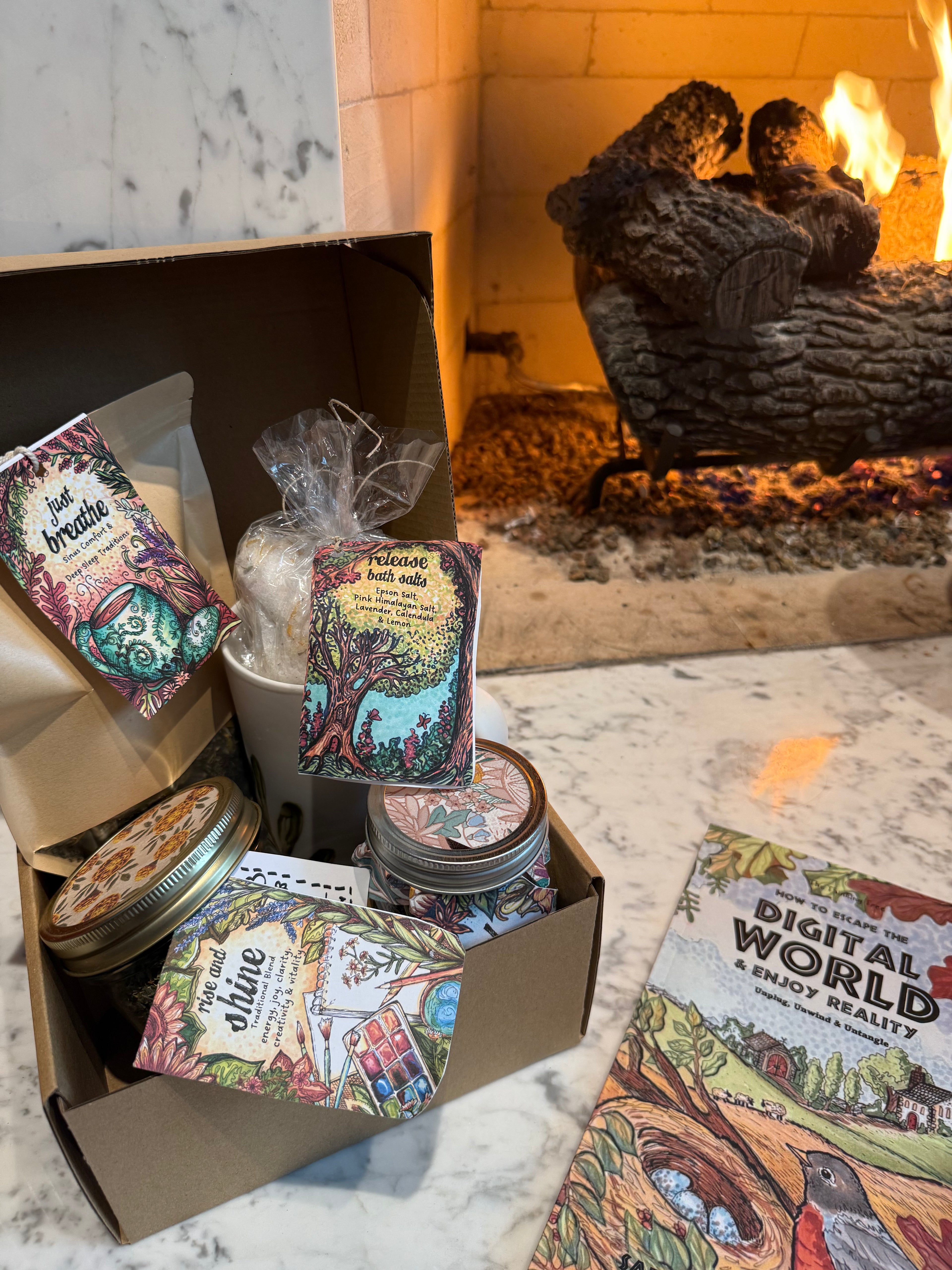 Four Seasonal Surprise Boxes - Botanical Wisdom Collection from Olive Branch Farm